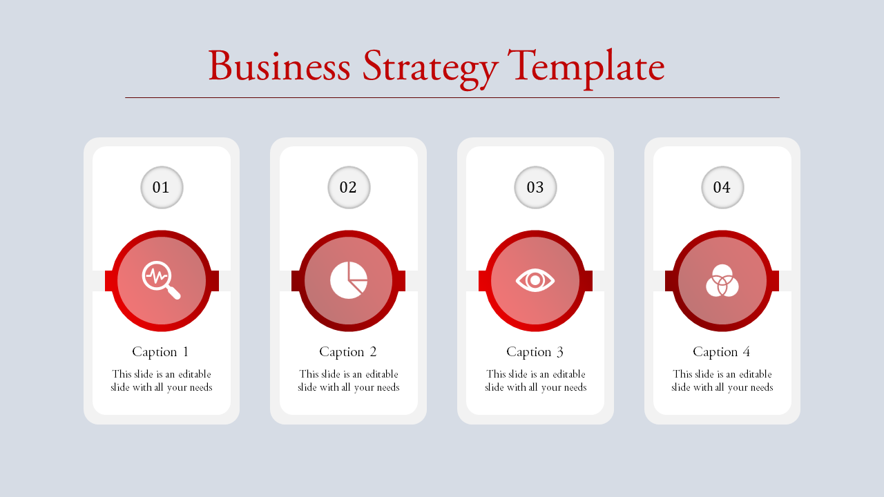business strategy template-business strategy template-red